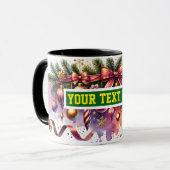 Christmas Bulbs Ornaments Coffee Mug マグカップ (正面左)