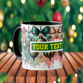 Christmas Bulbs Watercolour Coffee Mug マグカップ