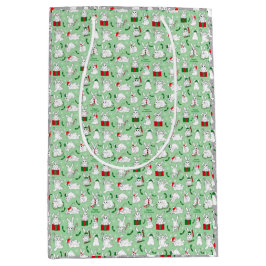 Christmas Bunnies ミディアムペーパーバッグ