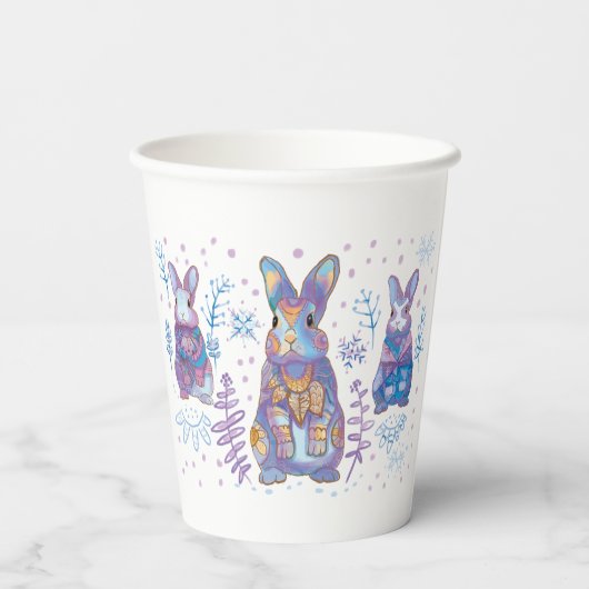 Christmas Bunny  紙コップ (裏面)