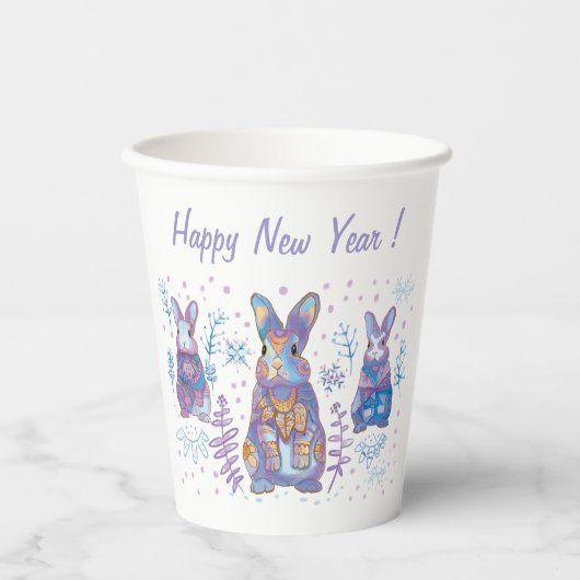 Christmas Bunny  紙コップ (正面)