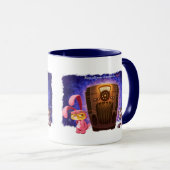 CHRISTMAS BUNNY CATS by Jeff Wilis Art マグカップ (正面右)