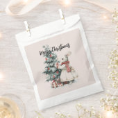 Christmas Bunny Party Favor Box – Holiday Package フェイバーバッグ (クリップ留めされた状態)