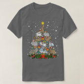 Christmas Bunny Tree Funny Rabbit Lover Xmas Decor Tシャツ (デザイン正面)