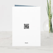 Christmas Bunny With Glowing Tree and Barn カード (裏面)