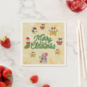 Christmas bunt スタンダードカクテルナプキン (インサイチュ)