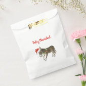 Christmas Burro Feliz Navidadカスタマイズ フェイバーバッグ (封をした状態)