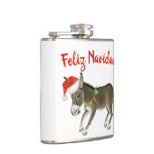 Christmas Burro Feliz Navidadカスタマイズ フラスク (右)