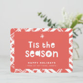 CHRISTMAS BUSINESS THANKS cute tis the season 招待状 (スタンド正面)