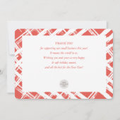 CHRISTMAS BUSINESS THANKS cute tis the season 招待状 (裏面)