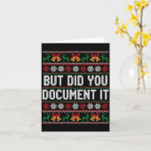 Christmas But Did You Doent It Ugly Office Party L カード (黄色い花)