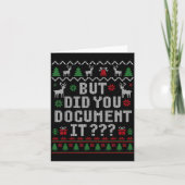 Christmas But Did You Doent It Ugly Office Sweater カード (正面)