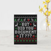 Christmas But Did You Doent It Ugly Office Sweater カード (黄色い花)