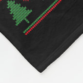 Christmas But Did You Doent It Ugly Office Sweater フリースブランケット (角)