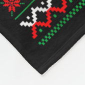 Christmas By Par Santa Sweater Playing Golf Golfer フリースブランケット (角)