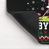 Christmas By Par Santa Sweater Playing Golf Golfer マウスパッド (コーナー)