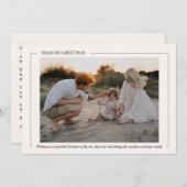 Christmas By The Sea Photo シーズンカード (正面/裏面)