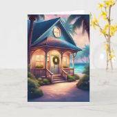 Christmas by the Shore カード (黄色い花)