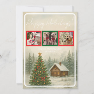 Christmas Cabin Holiday 招待状