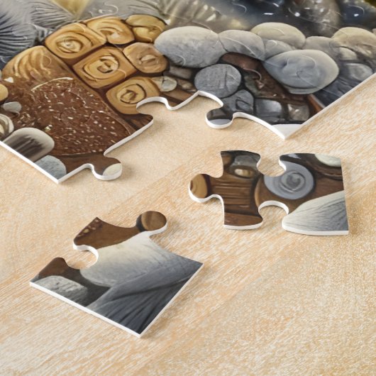 Christmas Cabin Puzzle ジグソーパズル (側面)