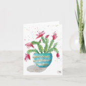 Christmas cactus カード (正面)