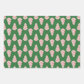 Christmas Cake Wrapping Paper Set of 3 Patterns ラッピングペーパーシート (正面)