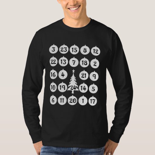Christmas Calendar Countdown 2021 For Men Women Ki Tシャツ (正面)