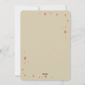 CHRISTMAS calligraphy stylish festive modern photo シーズンカード (裏面)