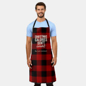 Christmas Calories Don’t Count エプロン (着用した状態)