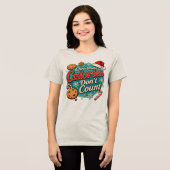 Christmas Calories Don’t Count Funny Santa Claus  トライブレンドＴシャツ (正面全面)