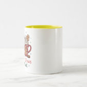 christmas calories don't count mug design ツートーンマグカップ (中央)