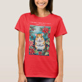 Christmas Calories Funny Chubby Holiday Mouse Tシャツ (正面)