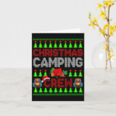 Christmas Camng Crew Xmas Sweater Santa Camper Cam カード (黄色い花)