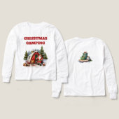 Christmas Camping Girls Long Sleeve  (デザイン 正面＆背面)