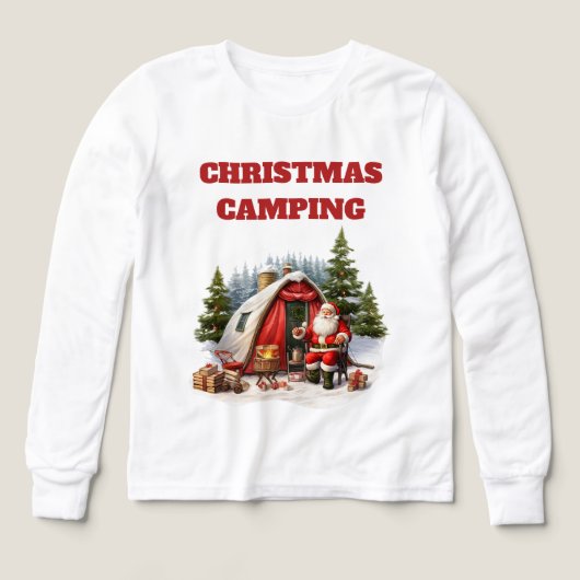 Christmas Camping Girls Long Sleeve  (デザイン正面)