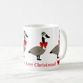 Christmas Canadian Geese Mug コーヒーマグカップ (正面右)