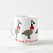 Christmas Canadian Geese Mug コーヒーマグカップ (正面左)