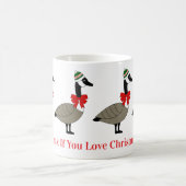 Christmas Canadian Geese Mug コーヒーマグカップ (中央)