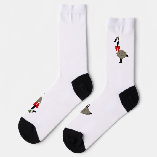 Christmas Canadian Goose Crew Socks ソックス (左)