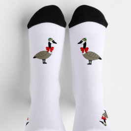 Christmas Canadian Goose Crew Socks ソックス