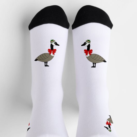 Christmas Canadian Goose Crew Socks ソックス (上部)