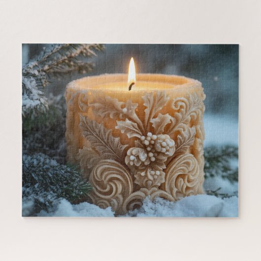 Christmas Candle ジグソーパズル (横)