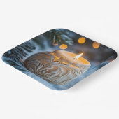 Christmas Candle ペーパープレート (傾斜あり)