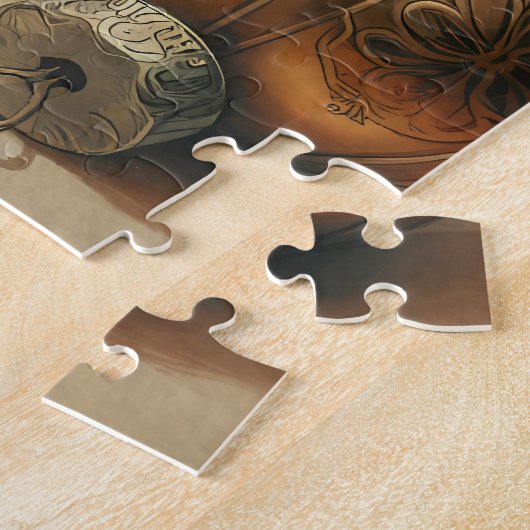 Christmas candle art ジグソーパズル (側面)