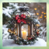 Christmas Candle Lantern ウィンドウサイン (シート3)