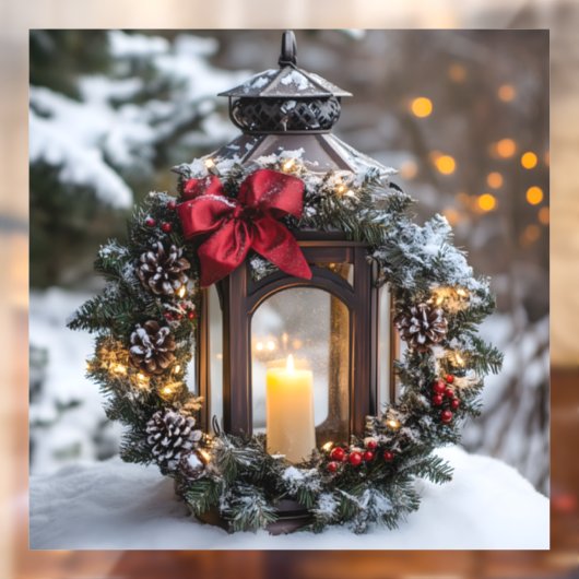 Christmas Candle Lantern ウィンドウサイン (シート2)