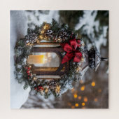 Christmas Candle Lantern ジグソーパズル (横)