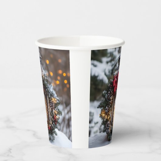 Christmas Candle Lantern 紙コップ (左)