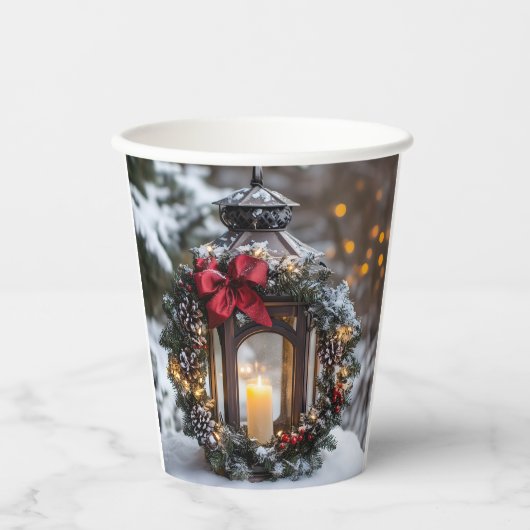 Christmas Candle Lantern 紙コップ (正面)