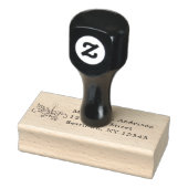 Christmas Candle Simple Text  Self-inking Stamp ラバースタンプ (スタンプ)